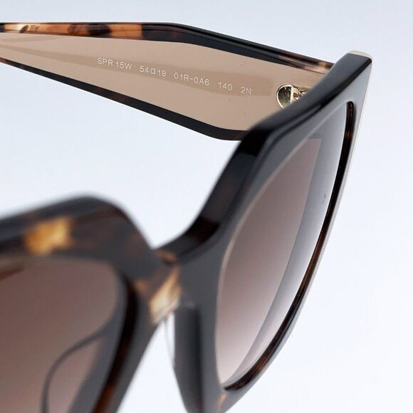 NEW Prada PR15WS 01R0A6 Tortoise Caramel Powder Brown Gradient Cat Eye - Picture 13 of 14